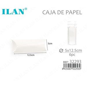 กล่องกระดาษอิลัน 5x12.5 ซม. แบบพับได้สำหรับใส่จุก - Product Image 1