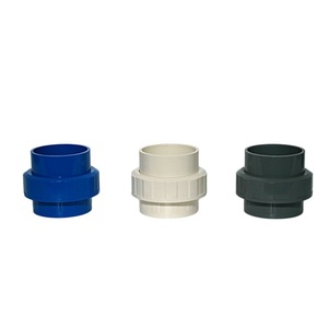 Accesorios de Tubería de PVC de 20 mm de Diámetro, Modelo de Unión en Vivo para Sistemas de Suministro y Drenaje de Agua - Product Image 1