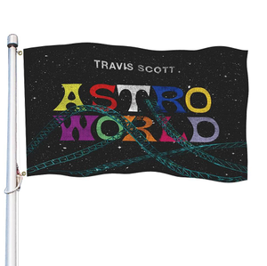 Drapeau Astroworld à bas prix 3x5 pieds, drôle, pour décoration murale de 'Man Cave', de chambre de fille, de chambre d'<span class=keywords><strong>homme</strong></span>, de dortoir, ou comme bannière murale. - Product Image 6