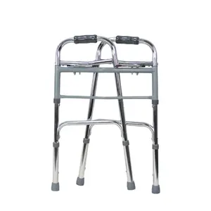 Adjustable Aluminum Walking Frame Standing Up Portable Walking Aids For Disabled Patient