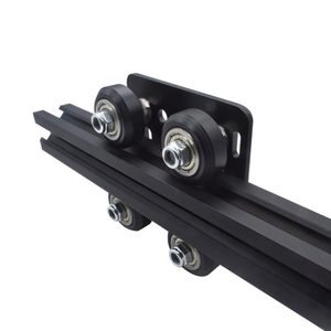 Impressora 3D V-Lomen 2020 ou 2040 V-slot Alumínio anodizado Perfil Extrusão Linear Rail + pórtico plat set slide plate Polia