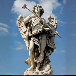 Outdoor Stone Carving Garden Virgin Mary and Baby Jesus <b>White</b> Marble Marble Mary - Product Image 4