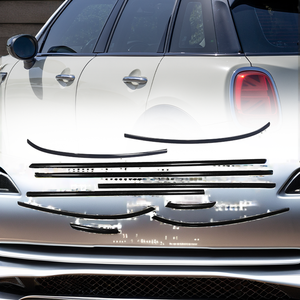 All'ingrosso Custom <span class=keywords><strong>Mini</strong></span> <span class=keywords><strong>Cooper</strong></span> S 5 porte F55 2014-2023 <span class=keywords><strong>accessori</strong></span> auto acciaio inossidabile nero porta cromata finestra modanatura decorativa - Product Image 4