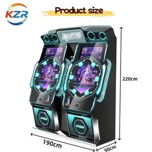 เครื่องเล่นเกมเต้นรำแบบใหม่ รุ่น Dance Cube สำหรับสองคน ใช้มือผลักเล่น - อุปกรณ์เกมสำหรับเกมเต้นรำ - Product Image 1