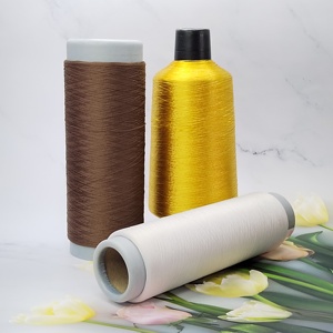 Hilo Teñido 100% Poliéster, Filamento Teñido de Alta Tenacidad para Tejido Textil, Bobinas Multicolores, Torsión 75D/100D/150D, Materia Prima - Product Image 3