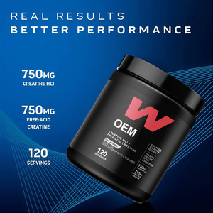 <span class=keywords><strong>Poudre</strong></span> de chlorhydrate de créatine OEM <span class=keywords><strong>pour</strong></span> l'entraînement musculaire et l'énergie, utilisation adulte, sans OGM, sans sucre, 120 portions par bouteille - Product Image 3