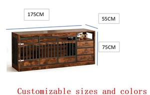 <span class=keywords><strong>2026</strong></span> Yılı Sıcak Fırsat Büyük Köpek Kafesi Mobilyası, 3 Çekmeceli ve 1 Raflı Çiftlik Evi Tarzı Köpek Kulübesi TV Sehpası - Product Image 2