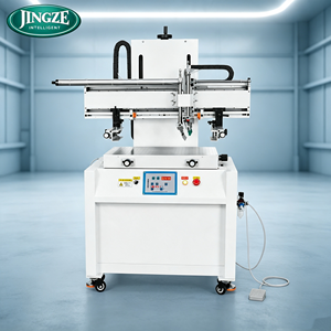 Adjustable Double Print Head Flat Screen Printing Machine for Glass Bottle Perfume Bottle Ceramic Tableware Printing