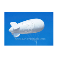 Ballon gonflable blanc de vol d'hélium de dirigeable de boule de fusée de conception moderne pour le spectacle de partie