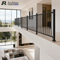 Barrière de balcon en aluminium robuste 6063 T5, résistante aux intempéries, clôture de jardin, conforme aux normes ASTM, directement de l'usine