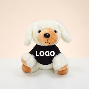 Peluche de <span class=keywords><strong>chien</strong></span> de 15 cm de haute qualité avec logo personnalisé, cadeau promotionnel <span class=keywords><strong>pas</strong></span> <span class=keywords><strong>cher</strong></span> pour la fin de l'année scolaire, cadeau souvenir, jouet en peluche - Product Image 1