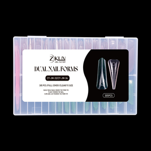 Produttore di Forme per Unghie Personalizzate con Logo, 15 Misure, Forme per Unghie Francesi e Russe in Plastica, 305 Pezzi, Forme per Unghie Doppie di Alta Qualità - Product Image 2