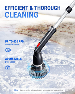 Portable Spin Scrubber Power Bathroom Floor Scrubber Cordless Shower Cleaner <strong>Electric</strong> <strong>Cleaning</strong> <strong>Brush</strong> - Product Image 2