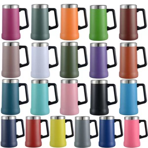 Growler de cerveza al vacío de acero inoxidable de 24oz con mango <span class=keywords><strong>Original</strong></span> <span class=keywords><strong>taza</strong></span> de agarre grande de sublimación <span class=keywords><strong>personalizada</strong></span> que sirve las últimas bebidas - Product Image 3