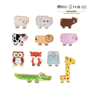 Jouet éducatif en <span class=keywords><strong>bois</strong></span> pour enfants, blocs de construction en <span class=keywords><strong>bois</strong></span> de grande taille, animaux de la forêt, blocs empilables en <span class=keywords><strong>bois</strong></span>, design coloré pour les enfants - Product Image 1