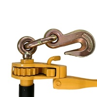 Tendeur à cliquet pliable G80, tendeur de chaîne robuste à double crochet, pour la fixation de chaînes de camion 45 #   Acier thermolaqué