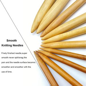 Indskill Large Size Bamboo <b>Knitting</b> Needle Straight Single Pointed Thick Knit Needles 10-inch Length Jumbo <b>Knitting</b> Needles - Product Image 2