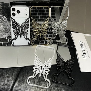 Funda de Teléfono Creativa con Diseño de Mariposa, sin Marco, Hueca, para iPhone 11 12 13 14 15 16 17 Pro Max, Transpirable, Rígida, Delgada, de PC - Product Image 2
