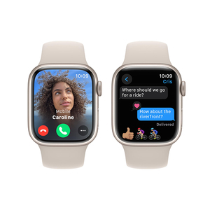 Serie 9 GPS + <span class=keywords><strong>Celular</strong></span> Smartwatch Always-On Retina Display Midnight Funda de aluminio S/M Fitness Sport Band Oxygen para reloj de prueba - Product Image 4