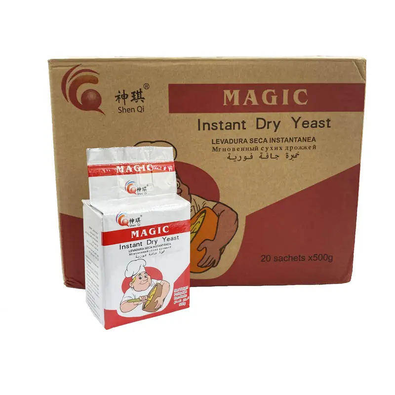 instant dry yeast 500g by 20bags per carton high sugar and low sugar yeast factory outlet