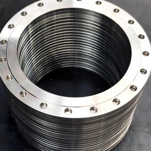 कार्बन स्टील फ्लैट वेल्डेड निकला हुआ किनारा उच्च दबाव स्टेनलेस स्टील DN15 बड़े व्यास के साथ जाली गर्दन निकला हुआ किनारा - Product Image 5