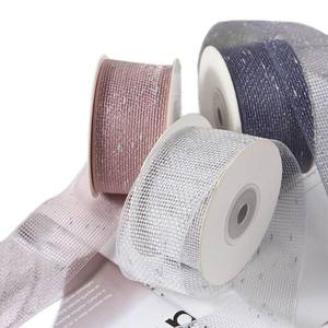 Nastro a maglia in filigrana argento per capelli con fiocco per capelli vestito da ragazza - Product Image 5