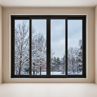 Ventana Corredera de Aluminio DERCHI con Doble Vidrio Templado y Rotura de Puente Térmico, Ventanas de Eficiencia Energética para Casas Modernas, Personalizable