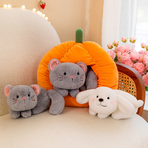 Offre Spéciale mignon citrouille nid en peluche PP coton <span class=keywords><strong>chat</strong></span> nid poupée <span class=keywords><strong>pour</strong></span> enfants <span class=keywords><strong>pour</strong></span> cadeau d'anniversaire soulagement du Stress canapé oreiller <span class=keywords><strong>coussin</strong></span> - Product Image 6