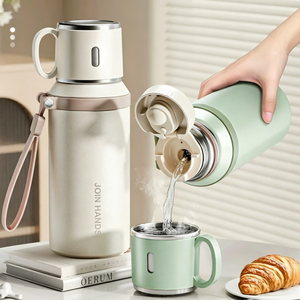 600ml Stainless Steel Vacuum Insulated Water Bottle Tumbler for <b>Hot</b>/<b>Cold</b> Drinks Business Gift - Product Image 3