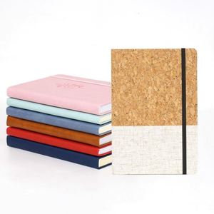 2025 Trendy Cork <b>Linen</b> Accented Cover Blank Notebooks Perfect for Gift Giving and Stationery Collection Building - Product Image 3