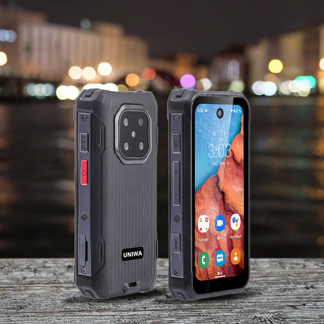 UNIWA R4002 Mini 4G Rugged Android Phone 6GB+128GB with Flashlight SOS Smart Phone