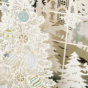 Bán Buôn Giáng Sinh Pop up Thiệp Chúc Mừng Với Phong Bì Mới Sáng Tạo 3D Giáng Sinh Vui Vẻ Thẻ Kỳ Nghỉ Handmade Hot Bạc Thẻ - Product Image 6