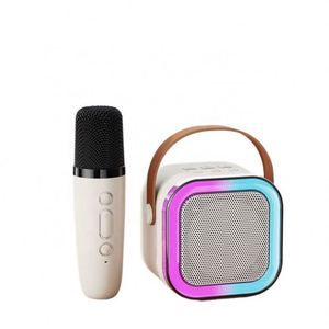 Mini <b>Wireless</b> <b>Microphone</b> and <b>Bluetooth</b> Speaker for Kids - Custom Karaoke Home Audio System - Product Image 3