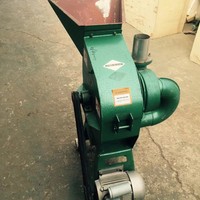 Broyeur à marteaux à double arbre pour paille, matériaux secs/humides, moteur/engrenage, capacité 2T/H