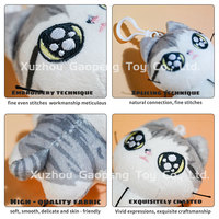 10cm mignon chat porte-clés peluches pour chat amoureux cadeaux personnalisé Mini poupée mascotte peluche porte-clés breloque