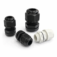 Presse-étoupe en nylon étanche IP68 M12 M16 M20 PA66 Polyamide pour panneau de commande et fixation de câble