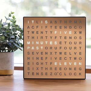 CHEETIE CP37 Square Big Wordsclock Alphabet Letter LED <span class=keywords><strong>orologio</strong></span> <span class=keywords><strong>da</strong></span> <span class=keywords><strong>parete</strong></span> con lingua personalizzata - Product Image 4
