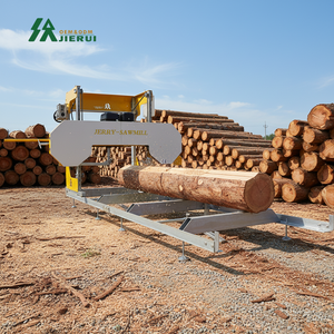 Scierie Mobile Horizontale <span class=keywords><strong>à</strong></span> Ruban, Fonctionnement <span class=keywords><strong>Manuel</strong></span>, Coupe de Bois, Moteur Essence ou Diesel - Product Image 1