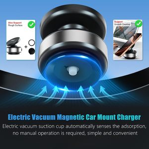 แท่นวางโทรศัพท์ในรถยนต์แบบไร้สาย 15W, 360 °   ที่วางแก้วน้ำแบบพับได้ วัสดุโลหะผสมสังกะสี พร้อมจุกดูดสุญญากาศ - Product Image 2