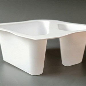 Vasos de Plástico al por Mayor con 2 Compartimentos para Snacks y Salsas, Contenedor de Plástico Dividido con Sello de Papel de Aluminio - Product Image 3