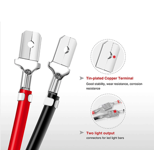 Kangsheng Led Pods Off Road Lights Driving Fog Light 16AWG Electrical Connector <b>Battery</b> Terminal Wiring Harness Extension <b>Cable</b> - Product Image 5