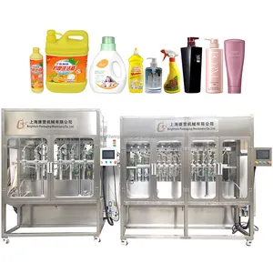 Automatic Hand Sanitizer Wash Shampoo Shower Gel Laundry Detergent Bottle Liquid Soap Filling Machine