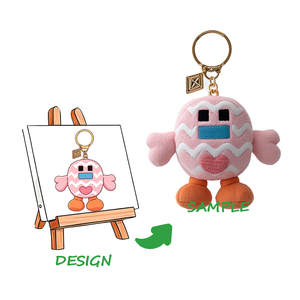 Porte-clés en peluche <span class=keywords><strong>singe</strong></span> Kawaii personnalisé, boîte mystère, 10 cm, peluche super douce avec rembourrage en coton PP - Product Image 2