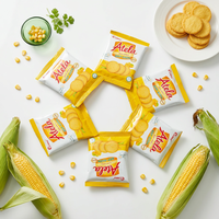 Novedad 2026: Snack Crujiente de Crema de Maíz Tostado Salado, Bolsa de 228g, Bajo en Grasa, Alto Margen, Fábrica OEM ODM