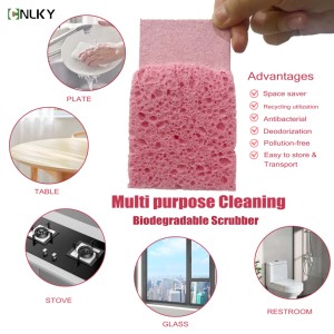 Многоцветные экологически чистые сжатые Целлюлозные губки Волшебные всплывающие губки для мытья посуды кухонная губка - Product Image 2