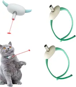 Kingtale Electric Smart Amusant Kraag Voor Kitten Training Halsbanden Draagbaar Rood Licht Kattenspeelgoed