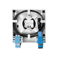 Boîtier de terminaison de distribution de fibres optiques FTTH 2 ports SC/LC Apc/Upc Roseta Fibra Optica Mini ODF Faceplates Box
