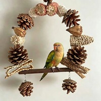 Vogelspeelgoed Vogelkooien Hangbruggen Papegaaienschommels Natuurlijk fruit Rotanballen Kleine vogels Entertainment Klimmen Kauwen