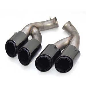 Puntas de <span class=keywords><strong>Escape</strong></span> Deportivas de Acero Inoxidable 304 de Tres Capas con Acabado Espejo Pulido de 1.5 mm de Grosor para <span class=keywords><strong>Porsche</strong></span> <span class=keywords><strong>Cayenne</strong></span> 2015-2017 - Product Image 2