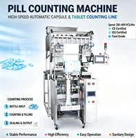 Machine de comptage de comprimés et de gélules entièrement automatique à 8 canaux SQUARESTAR, haute précision, 60 bouteilles par minute, en acier inoxydable SS304